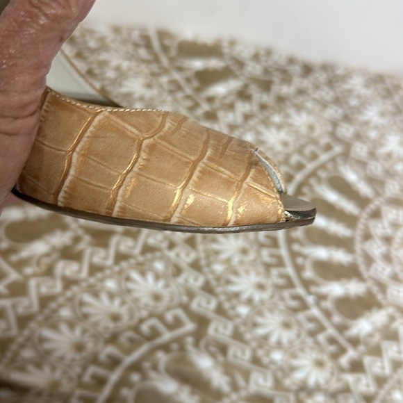 Antonio Melani Open Toe leather Heels Sz9M - Picture 2 of 7